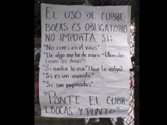 Cartel El uso de cubrebocas es obligatorio no importa si. Fotografía: Facebook Sólo en México.