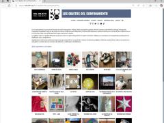 Página de inicio de la exposición Los Objetos de la Pandemia / Imagen: Sindy Reyes Contreras