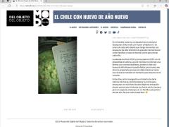 El Chile con huevo de año nuevo, Exposición Los objetos del confinamiento, Museo del Objeto del Objeto.