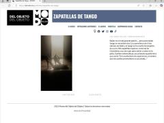 Zapatillas de Tango, Exposición Los objetos del confinamiento, Museo del Objeto del Objeto.