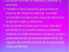 Convocatoria Festival Habima. Instagram Festival Habima.