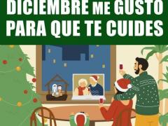 Anuncio Diciembre me gusto para que te cuides. Facebook Alcaldía Iztapalapa.