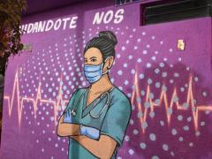 Mural: Cuidandote, Alcaldía Iztapalapa. Fotografía: Stephanie Romero Faz
