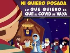 Cartel digital No quiero fiesta ni quiero posada. Alcaldía Iztapalapa.