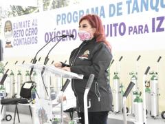 Alcaldesa presenta el proyecto. Fotografía: Facebook Alcaldía Iztapalapa.