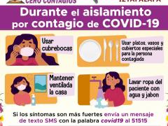 Infografía Durante el aislamiento por contagio de COVID–19. Facebook Alcaldía Iztapalapa.