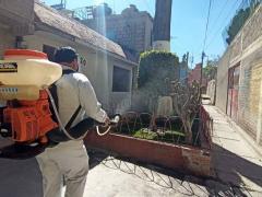 Brigadas de sanitización. Fotografía: Alcaldia Iztapalapa.