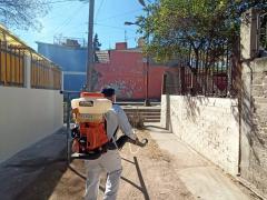Brigadas de sanitización. Fotografía: Alcaldia Iztapalapa.