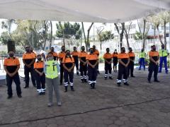 Grupo de paramédicos del programa Iztapalapa Salva Vidas. Fotografía: Facebook Alcaldía Iztapalapa.