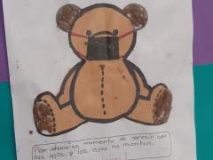 Dibujo de Cuidadoso 4 (niña de 9 años). Fotografía: David Alonso Vargas Melgarejo