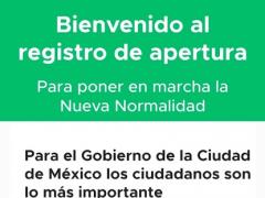 Captura de pantalla de página del registro de visita Gobierno de la Ciudad de México.
