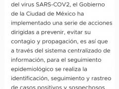 Captura de pantalla de página del registro de visita Gobierno de la Ciudad de México.