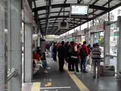 Vista general de la Estación Buenavista, Línea 1 del Metrobus durante pandemia. Fotografía: David Alonso Vargas Melgarejo.