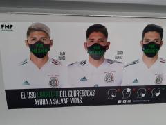 Anuncio de FMF: “El uso correcto del cubrebocas ayuda a salvar vidas”. Fotografía: David Alonso Vargas Melgarejo.