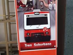 Mampara de Ferrocarriles Suburbanos sobre medidas sanitarias.