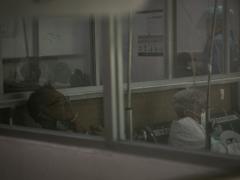 Zona de acceso al área COVID, Hospital General de Zona 1-A Dr. Rodolfo Antonio de Mucha Macías, Venados, Ciudad de México. Foto Oswaldo Ramírez