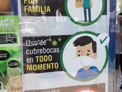 Anuncio Reglas para acceder a La Esperanza, Eje Central, Tlatelolco. Fotografía: David Alonso Vargas Melgarejo