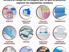 Infografía Separa tus residuos. Imagen: Ayuntamiento Cuautitlán Izcalli.