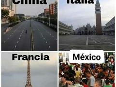 Meme que compara a México con otros países. Imagen: Instagram Cuautitlán comunidad.
