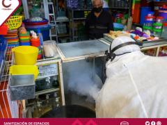 Sanitización de jarciería en Coacalco. Fotografía: Gobierno de Coacalco.