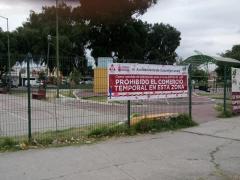 Prohibido el comercio temporal en esta zona. Fotografía: Facebook Zona Cero Izcalli.