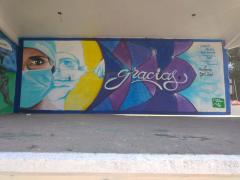 Mural "Gracias", Parque Chopos, Ixtapaluca. Fotografía: Jazive Alejandra Chavez Mata.