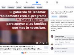 Testimonios de beneficiaros del programa "Mi gasto 100% eficiente".