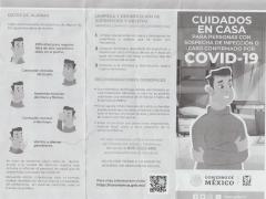 Folleto Cuidados en casa. Fotografía: Nordi Verónica del Rocío Enríquez Flores.