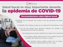 Infografía 1del DIF Tecámac: Salud bucal es muy importante durante la epiemia COVID-19
