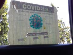 COVID-19: medidas de prevención en transporte, Tecámac. Fotografía: Nordi Verónica del Rocío Enríquez Flores.