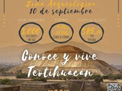 Flyer de reapertura de Teotihuacán. Teotihuacán Magazine.