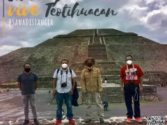 Guías turísticos el día de la apertura. Teotihuacán Magazine. Fotografía: Javier Salinas Cesáreo.