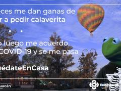 Campaña del gobierno municipal de Teotihuacán para evitar aglomeraciones y salidas durante las festividades de Halloween y Día de Muertos.