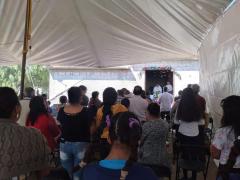 Misa a la virgen de la Concepción. Tezompa. Fotografía: Facebook Capilla la Purísima Concepción, Tezompa.