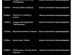 Programa Tlalocan 2021 Día de muertos Teotihuacán de Arista.