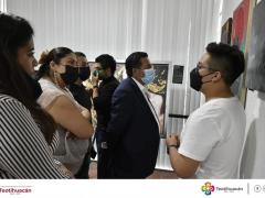Exposición en el Museo Comunitario “Quetzalpapalotl” durante Tlalocan 2021 en Teotihuacán de Arista.