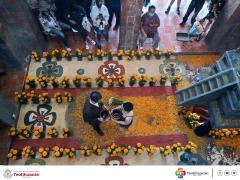 Museo Comunitario “Quetzalpapalotl” durante Tlalocan 2021 en Teotihuacán de Arista.