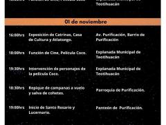 Programa Tlalocan 2021 Día de muertos Teotihuacán de Arista.