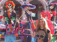 Desfile de Catrinas. Día de muertos Teotihuacán de Arista.
