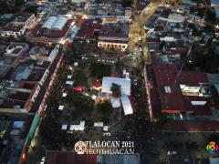 Vista aérea de Tlalocan 2021. Facebook Gobierno del Ayuntamiento de Teotihuacán.