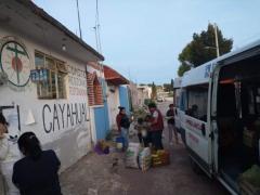 DIF municipal de Teotihuacan entrega fruta de mega ofrenda a comunidades vulnerables.
