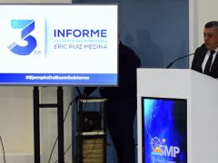 3er informe de gobierno del municipio de San Martín de la Pirámides. Facebook Erik Ruiz Medina.
