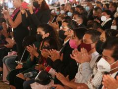 Asistentes aplauden. Fotografía: Gobierno Municipal de Acolman 2022-2024