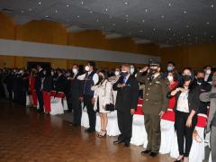 Homenaje a la bandera. Fotografía: Mario Paredes de la Torre.