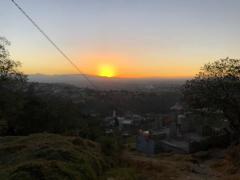 Atardecer en Huitzizilapan. Fotografía: Facebook Carlos Dávila.