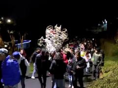 Desfile de los asistentes al festejo. Fotografía: Región Huitzizilapan
