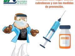 Flyer No bajemos la guardia. Facebook Universidad Tecnológica de Tecámac.