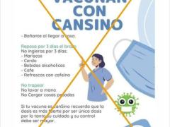 Infografía COVID-19. Si te vacunan con Cansino. AFP Factual-