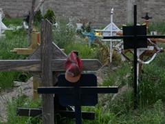 En tan solo un mes, las muertes por coronavirus en Valle de Chalco pasaron de 5 a 68, por lo que el gobierno municipal adquirió un terreno de una héctarea para ampliar el panteón. Fotografía: Cuartoscuro.