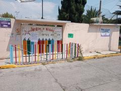Fachada jardín de niños "Fernando Montes de Oca", Chalco. Fotografía: José Roberto Montes Vázquez.